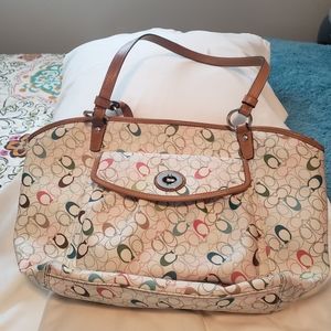 Large older Coach handbag